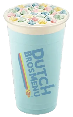 Dutch Bros Cotton Candy Shake w/ Mochi & Soft Top
